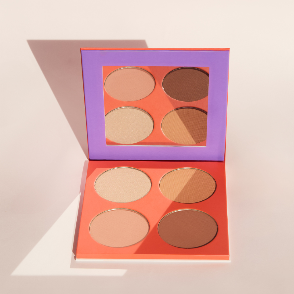 palette teint poudre visage blush face palette bronzer